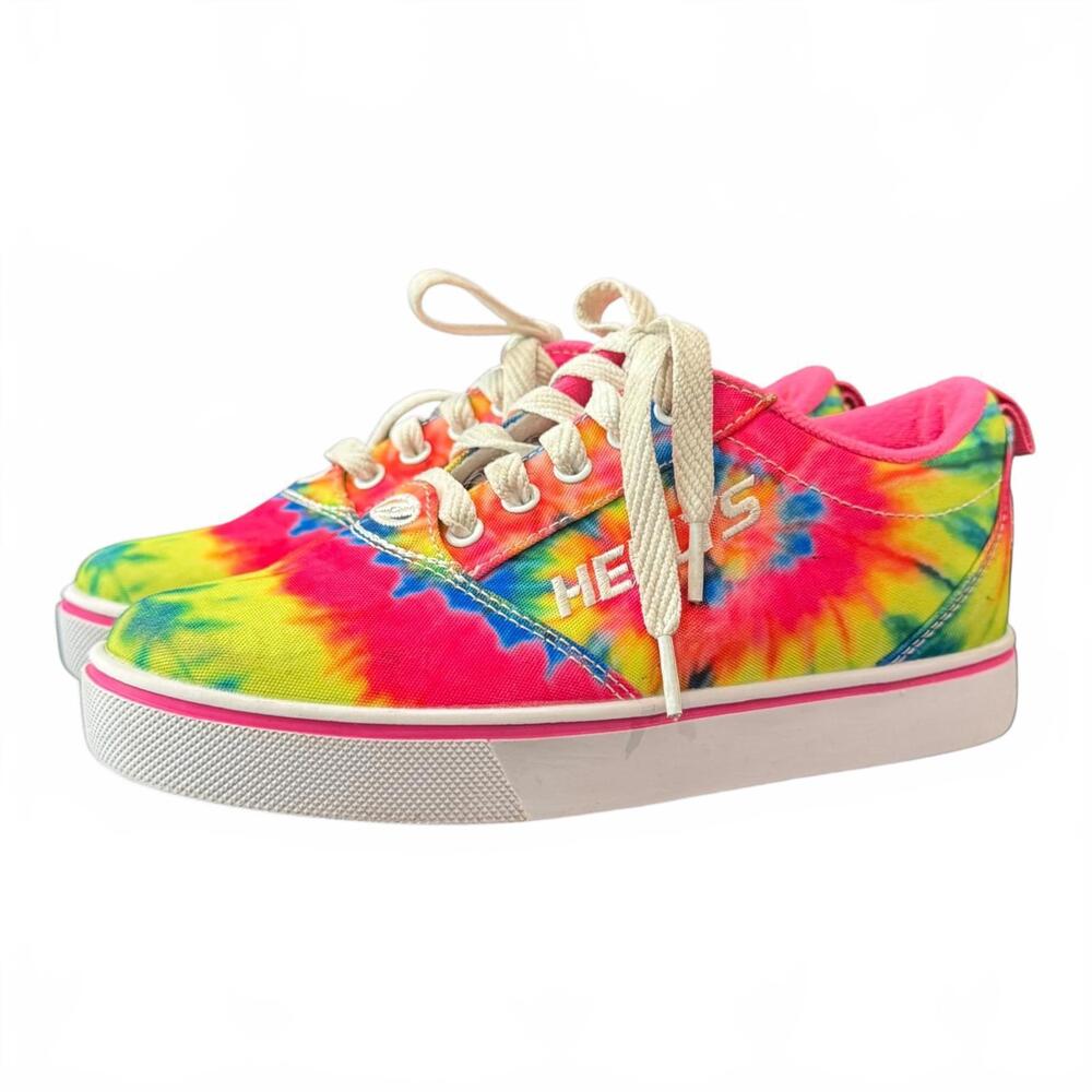 Heelys Pro 20 Prints Pink Yellow Tie Dye Skate Shoes Youth 4 / Wms 5